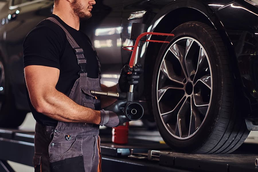 Tire & Wheel Services service at Master Mechanics and Smog